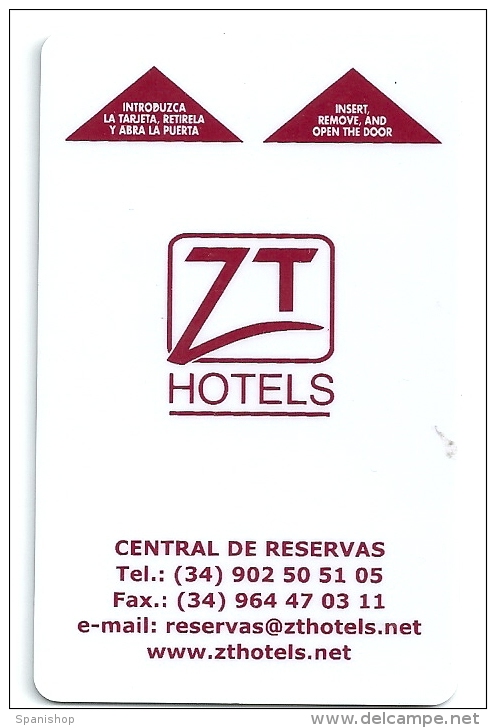 HOTEL ZT, Llave Clef Key Keycard, Karte - Etiquettes D'hotels