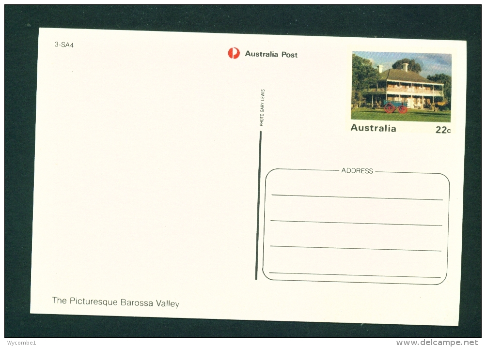 AUSTRALIA  -  Barossa Valley  Multi View  Prepaid Postage  Unused Postcard As Scans - Barossa Valley