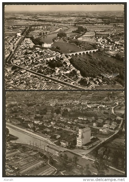 MOISSAC 2 Vues Aériennes (Combier & Gaby) Tarn & Garonne (82) - Moissac