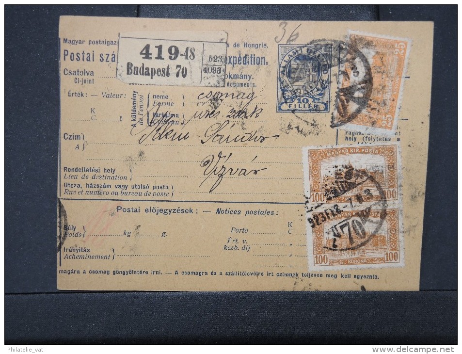 HONGRIE - Détaillons Collection De Bulletins  D Expéditions  - Colis Postaux  - A Voir - Lot N° P5413 - Paketmarken