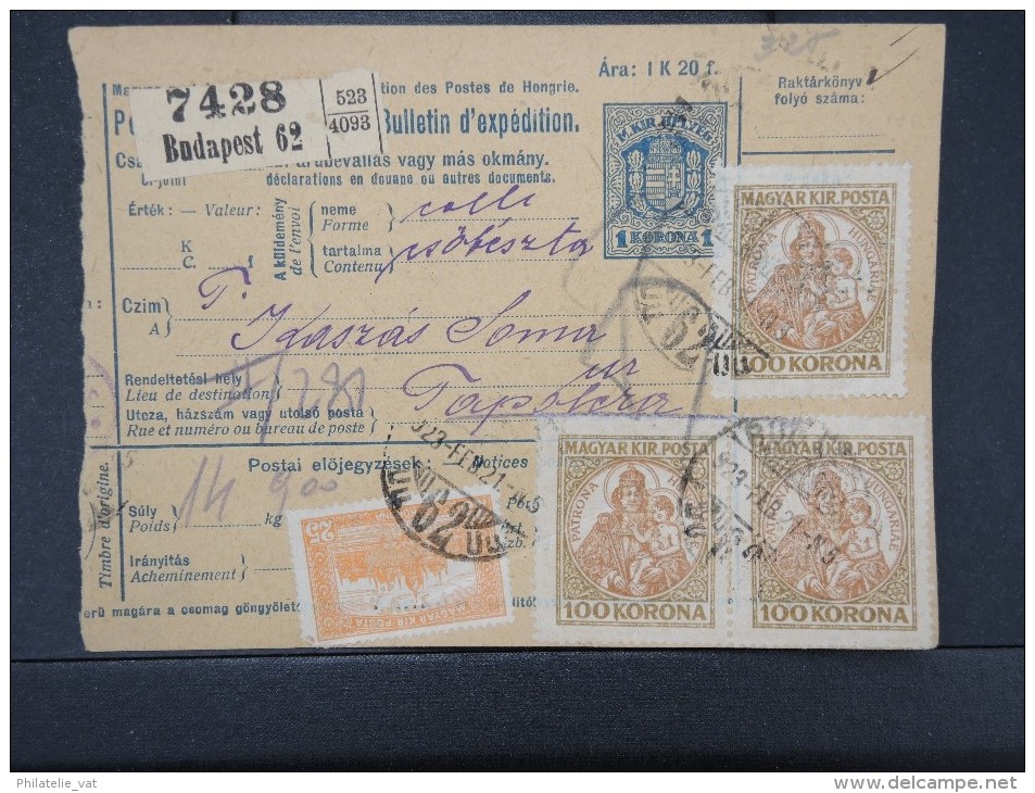 HONGRIE - Détaillons Collection De Bulletins  D Expéditions  - Colis Postaux  - A Voir - Lot N° P5419 - Paketmarken