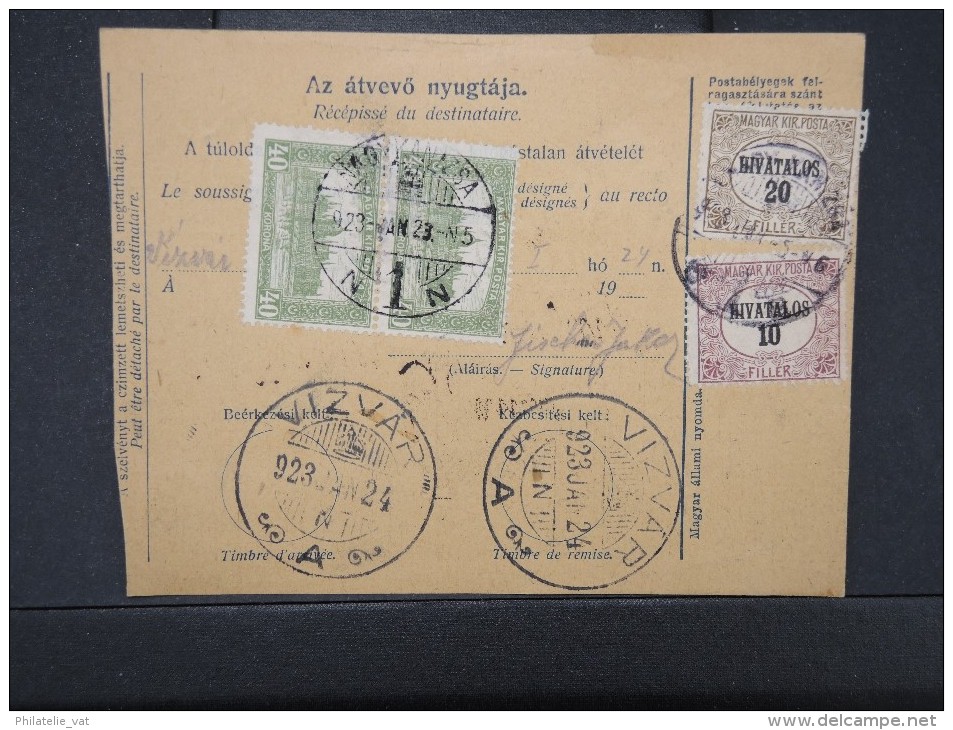 HONGRIE - Détaillons Collection De Bulletins  D Expéditions  - Colis Postaux  - A Voir - Lot N° P5421 - Parcel Post