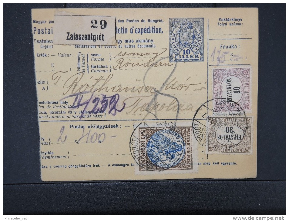 HONGRIE - Détaillons Collection De Bulletins  D Expéditions  - Colis Postaux  - A Voir - Lot N° P5423 - Postpaketten