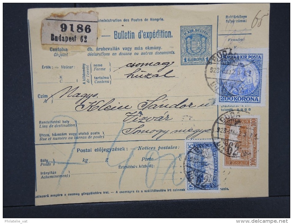 HONGRIE - Détaillons Collection De Bulletins  D Expéditions  - Colis Postaux  - A Voir - Lot N° P5427 - Paketmarken
