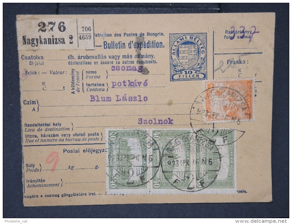 HONGRIE - Détaillons Collection De Bulletins  D Expéditions  - Colis Postaux  - A Voir - Lot N° P5428 - Paquetes Postales
