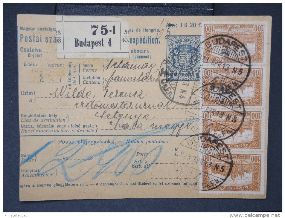 HONGRIE - Détaillons Collection De Bulletins  D Expéditions  - Colis Postaux  - A Voir - Lot N° P5431 - Pacchi Postali