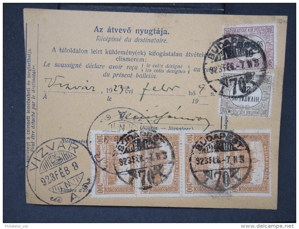 HONGRIE - Détaillons Collection De Bulletins  D Expéditions  - Colis Postaux  - A Voir - Lot N° P5438 - Postpaketten
