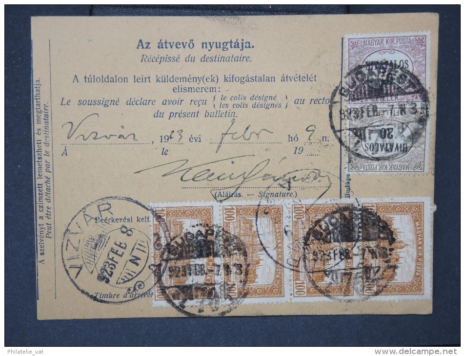 HONGRIE - Détaillons Collection De Bulletins  D Expéditions  - Colis Postaux  - A Voir - Lot N° P5439 - Parcel Post