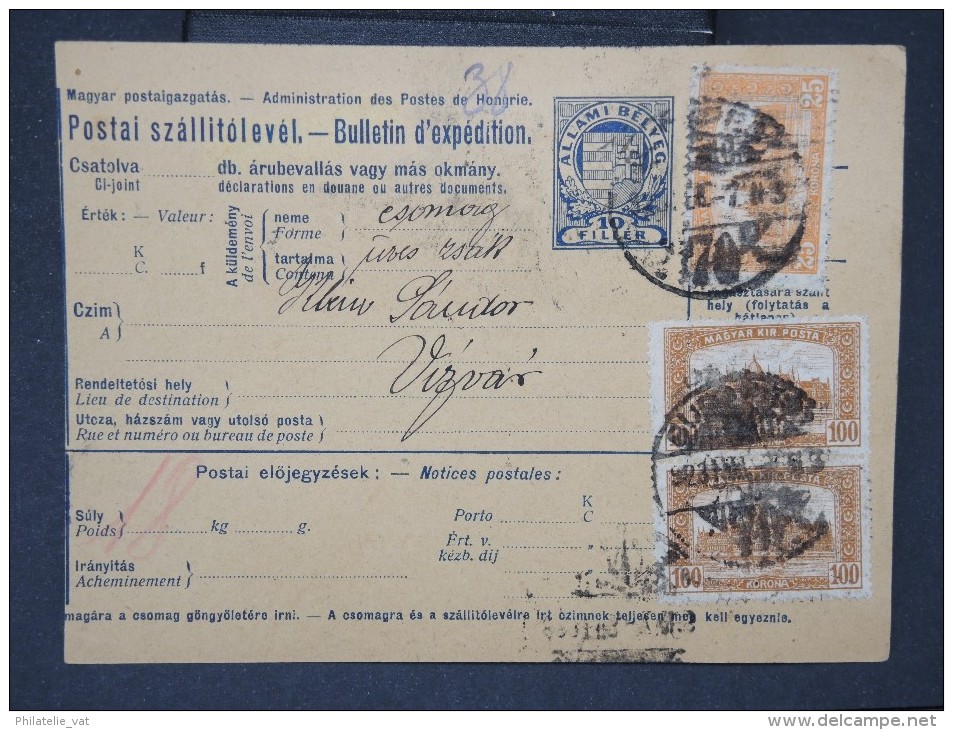 HONGRIE - Détaillons Collection De Bulletins  D Expéditions  - Colis Postaux  - A Voir - Lot N° P5440 - Parcel Post