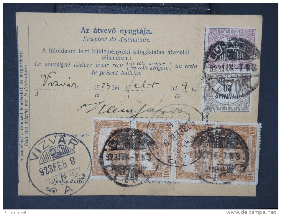 HONGRIE - Détaillons Collection De Bulletins  D Expéditions  - Colis Postaux  - A Voir - Lot N° P5441 - Parcel Post