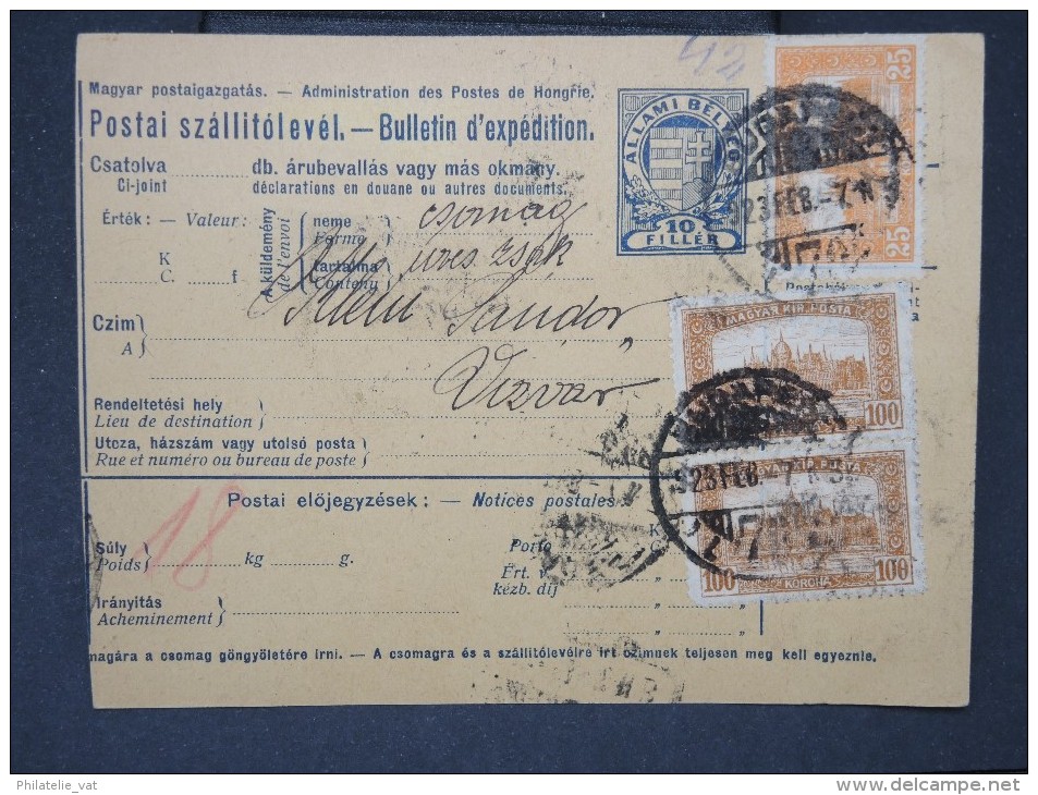 HONGRIE - Détaillons Collection De Bulletins  D Expéditions  - Colis Postaux  - A Voir - Lot N° P5442 - Postpaketten