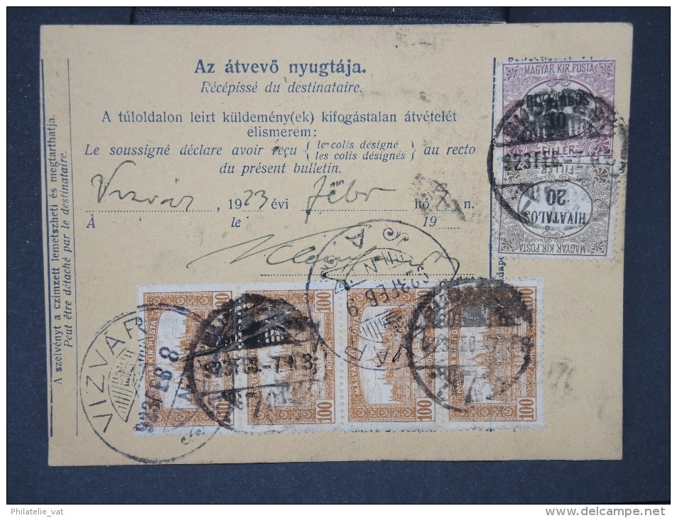 HONGRIE - Détaillons Collection De Bulletins  D Expéditions  - Colis Postaux  - A Voir - Lot N° P5442 - Paquetes Postales