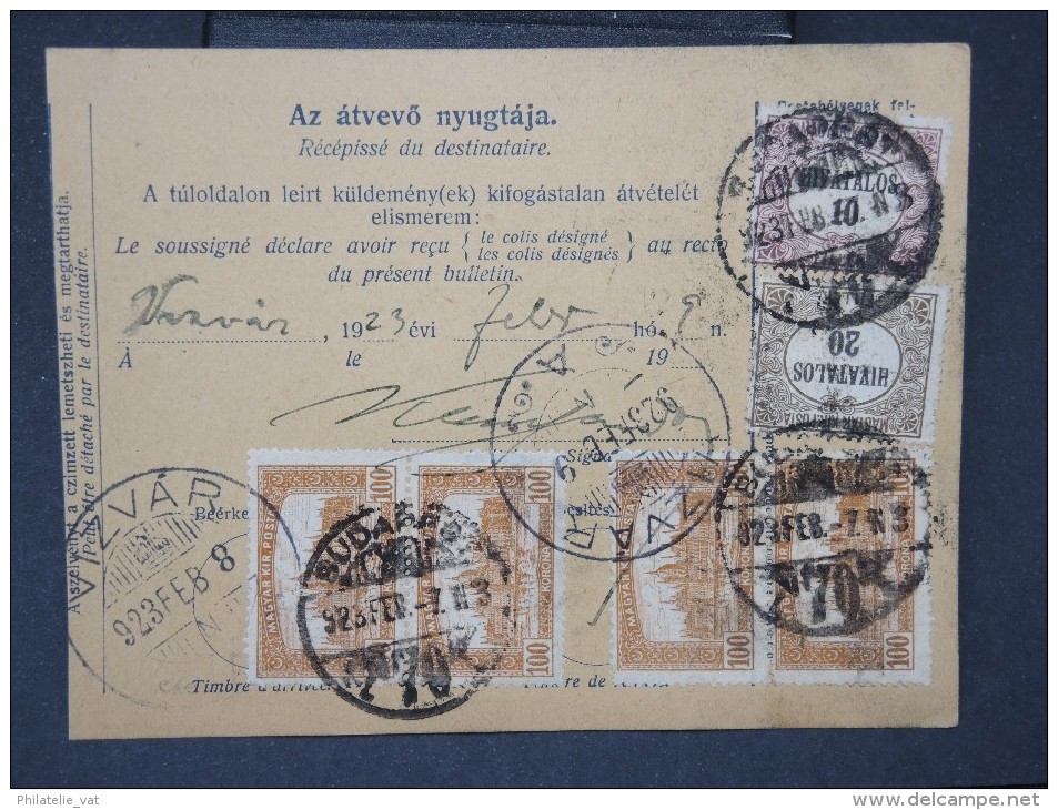 HONGRIE - Détaillons Collection De Bulletins  D Expéditions  - Colis Postaux  - A Voir - Lot N° P5443 - Parcel Post