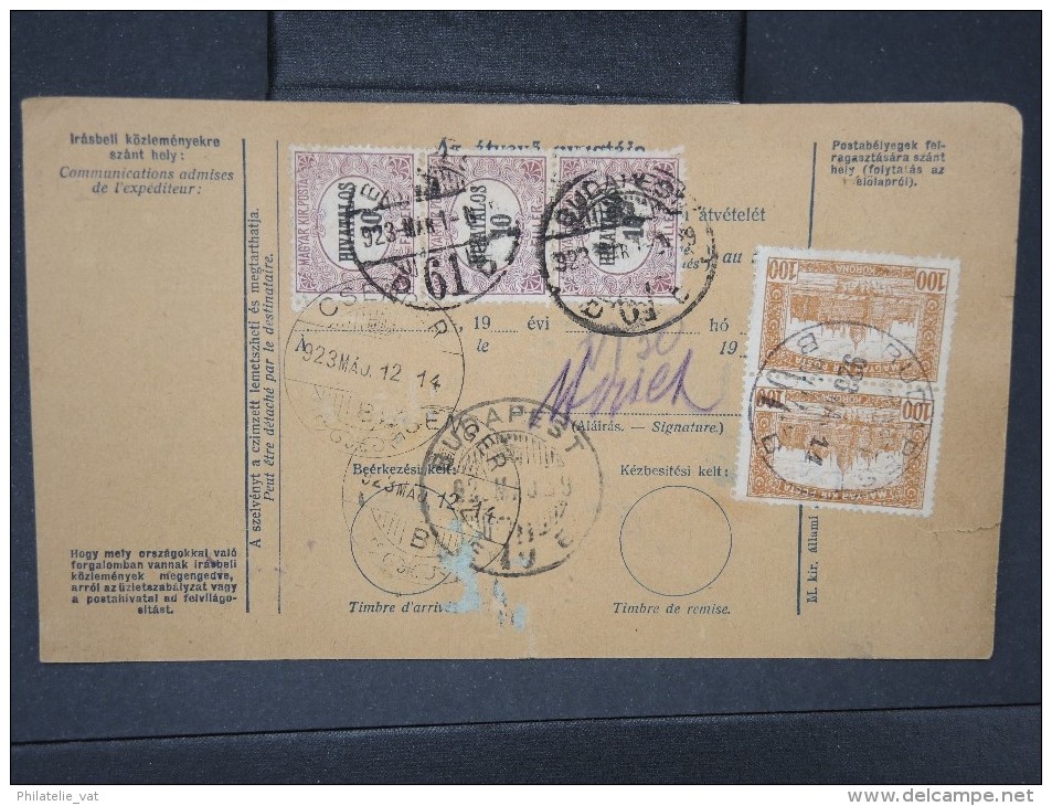 HONGRIE - Détaillons Collection De Bulletins  D Expéditions  - Colis Postaux  - A Voir - Lot N° P5444 - Parcel Post