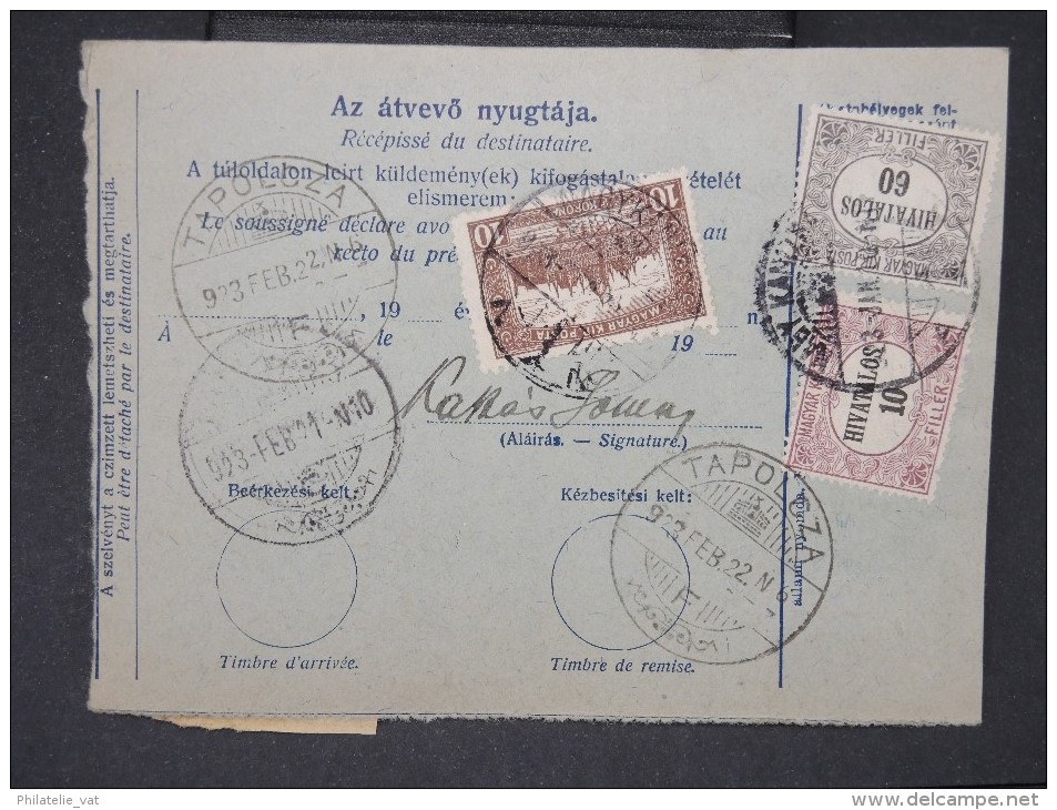 HONGRIE - Détaillons Collection De Bulletins  D Expéditions  - Colis Postaux  - A Voir - Lot N° P5448 - Postal Stationery
