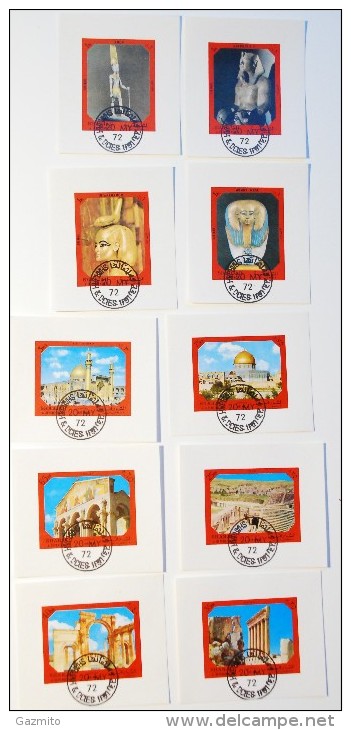 Sharajah 1972, Monument Of Ancien Egypt, 10BF Cancelled - Egittologia
