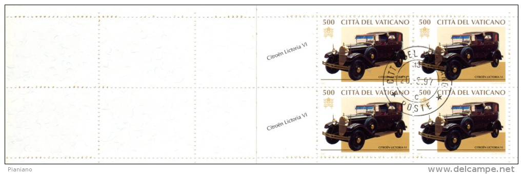 PIA  -  VATICANO - 1997 : Carrozze  Ed  Auto  Pontificie -  Carnet   (L 5) - Libretti