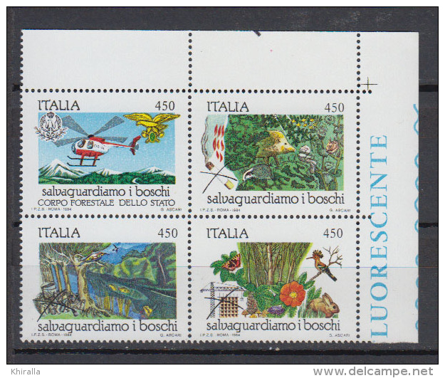 ITALIE    1984     N°   1611 / 1614         COTE    12 € 00 - 1981-90: Mint/hinged