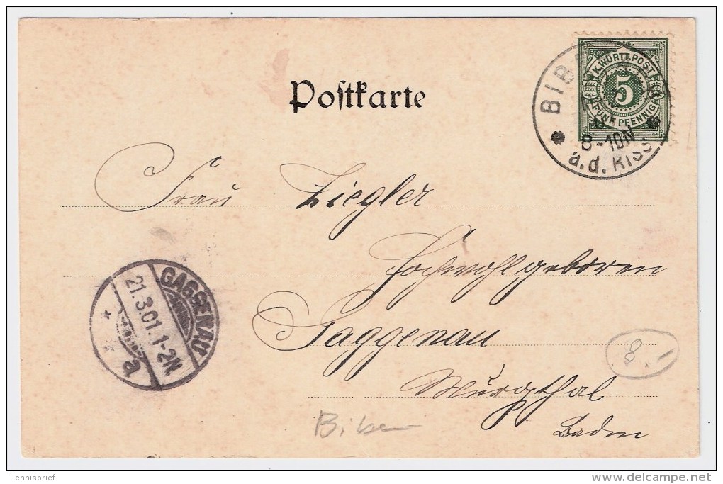 1901, " Biberach A.B."     #1822 - Biberach