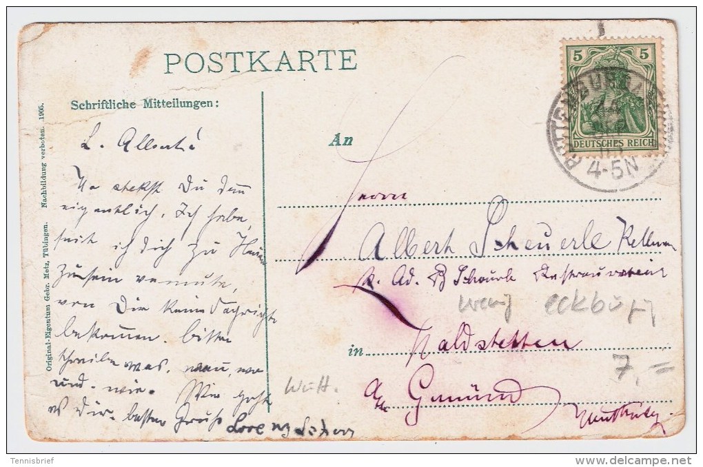 1915, " Rottenburg A. Neckar "  #1828 - Rottenburg