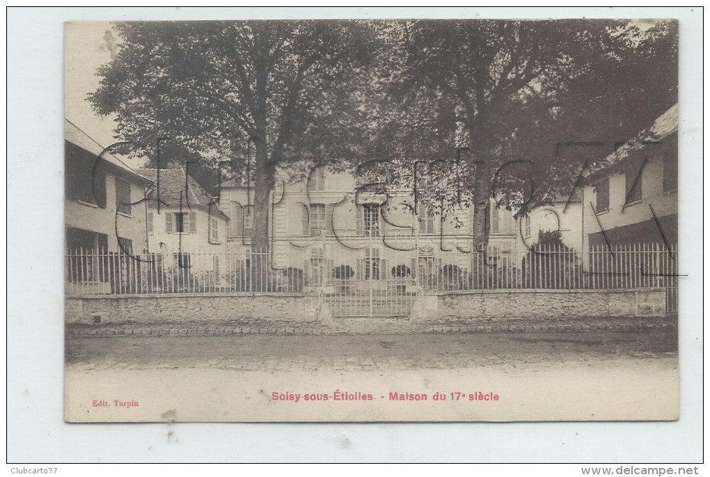 Soisy-sur-Seine Nommé Soisy-sous-Étiolles (91) : La Maison Bourgeoise Vue Des Grilles En 1910 PF. - Acquigny