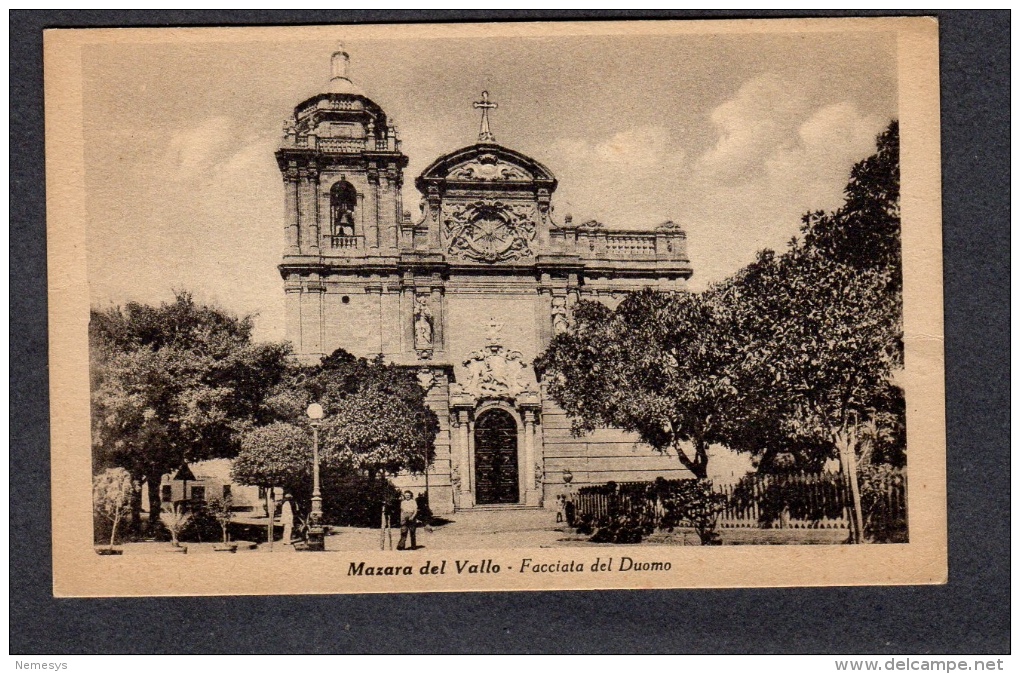 MAZARA DEL VALLO FACCIATA DEL DUOMO FP NV SEE 2 SCANS ANIMATA - Mazara Del Vallo