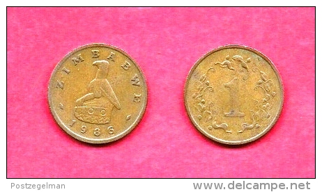 ZIMBABWE, 1980-1990, Circulated Coin, 1 Cent, Bronze, Km1, C1609 (you Get 3 Coins) - Zimbabwe