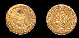 SOUTH AFRICA 1963 Jan Van Riebeeck 1/2 Cent KM 56 C844 - Zuid-Afrika