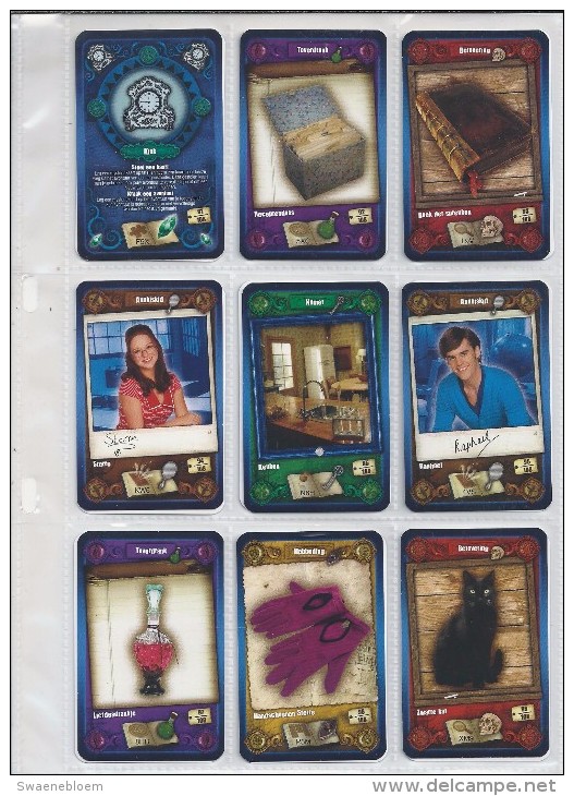 NL.- Het huis Anubis. Reality Cards. Verzamel en speel mee. Met alle 108 kaarten. 14 pag. tekst. 6 bladen cards.14 scans