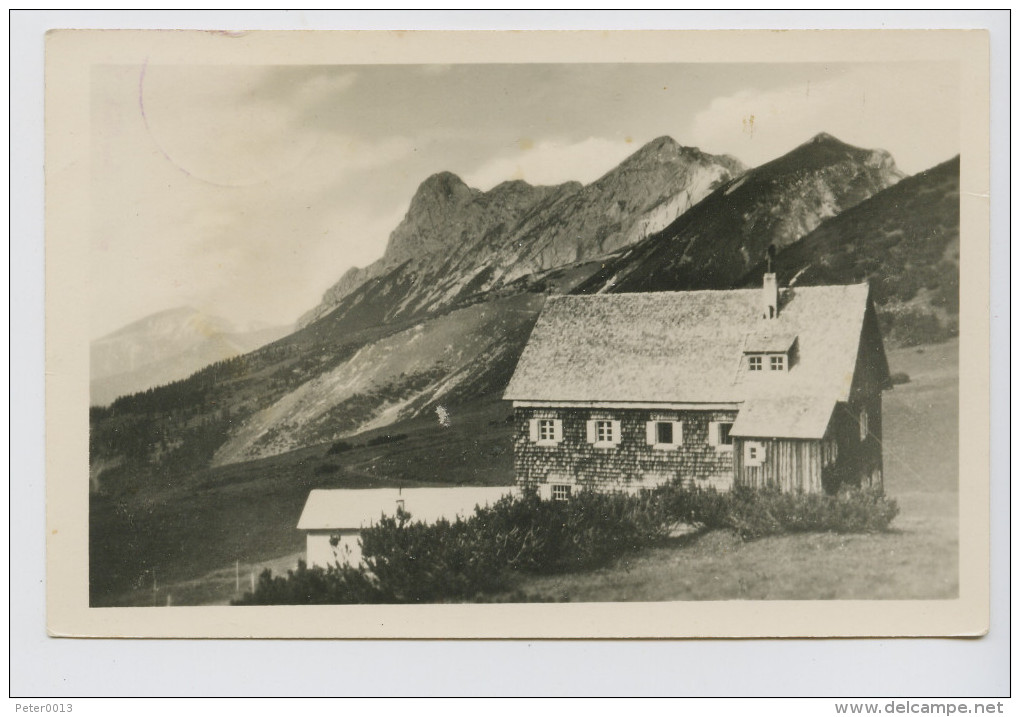 Falkenhütte Im Karwendel Gegen Risser Und Lalider Falken, 1949. Kleinformat - Sonstige & Ohne Zuordnung