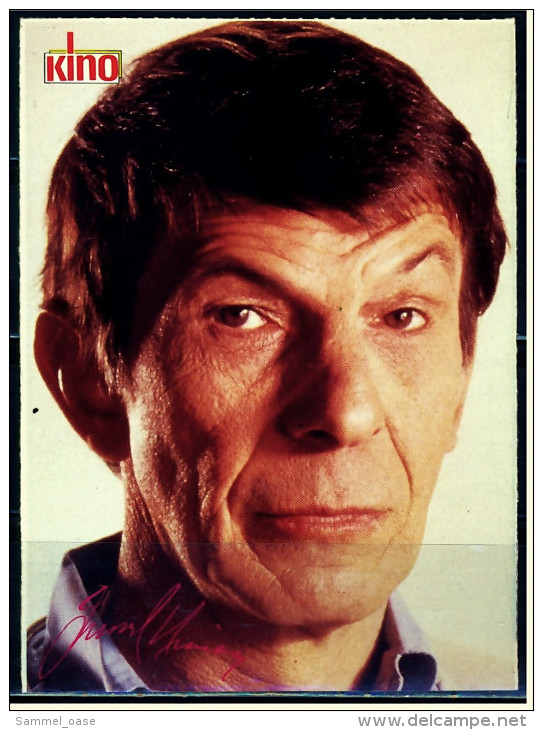 Kino-Autogrammkarte  -  Repro, Signatur Aufgedruckt  -  Leonard Nimoy - Autogramme