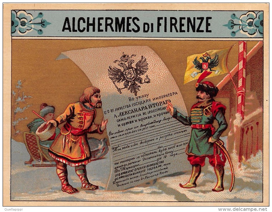 01577 "ALCHERMES DI FIRENZE"  ETICHETTA ORIGINALE, FINE '800 - ORGINAL LABEL , END '800. - Other & Unclassified