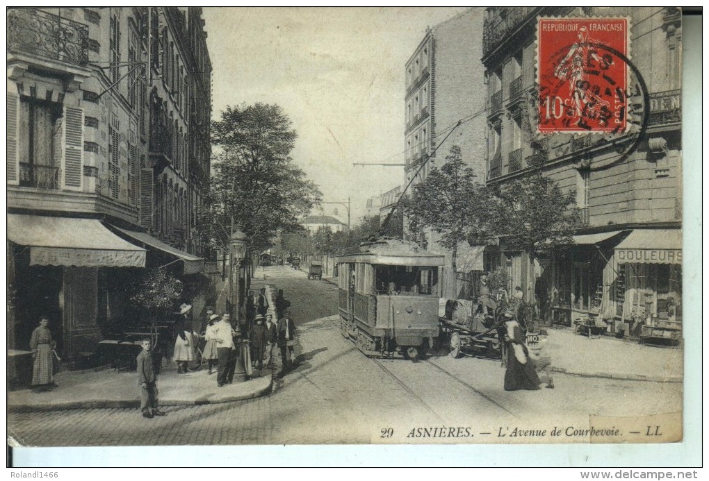 ASNIERES L'Avenue De Courbevoie - Asnieres Sur Seine