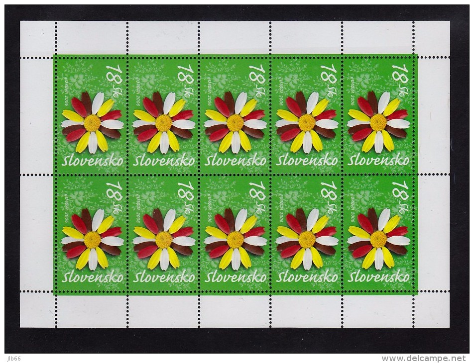 Bloc De 10 Timbres Europa Slovaquie 2006 Neuf YT 462 / Sheet Europa Slovakia  2006 Mint Mi 534 - Blocks & Sheetlets