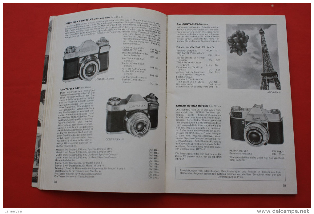 RARE PHOTOWELT 1958 CATALOGUE HEINRICH HOLZMAN PHOTO-GLOCK DEUTSCHLAND KINO/PROJECTION KAMERA ZEISS BRAUN ICON AGFA IKON