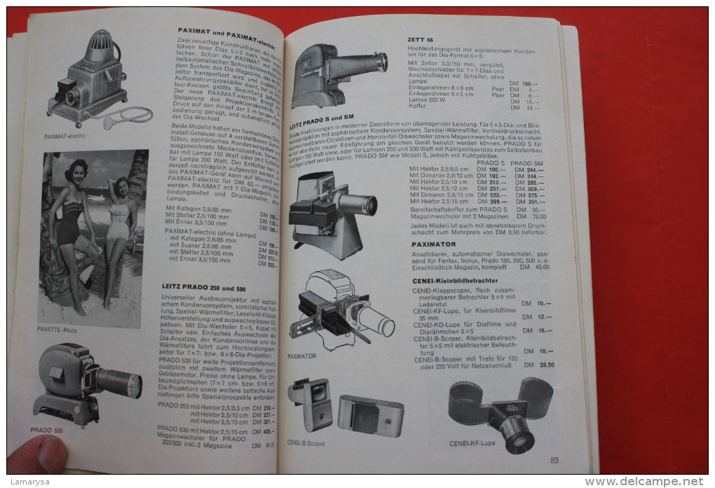 RARE PHOTOWELT 1958 CATALOGUE HEINRICH HOLZMAN PHOTO-GLOCK DEUTSCHLAND KINO/PROJECTION KAMERA ZEISS BRAUN ICON AGFA IKON