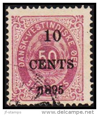 1895. Surcharge. 10 CENTS 1895 On 50 C. Violet. (Michel: 15) - JF128213 - Dänisch-Westindien