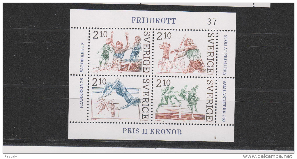 Yvert Bloc 14 ** Neuf Sans Charnière MNH Athlétisme - Blocks & Sheetlets