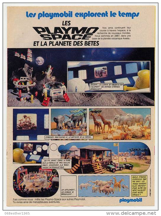 Publicité De 1983 Sur Le Playmobil Space - Collections