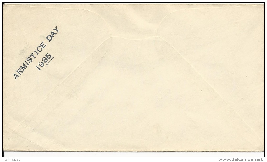 USA - 1935 - ENVELOPPE Avec CACHET NAVAL Du U.S.S RELIEF - ARMISTICE DAY - Marcofilia