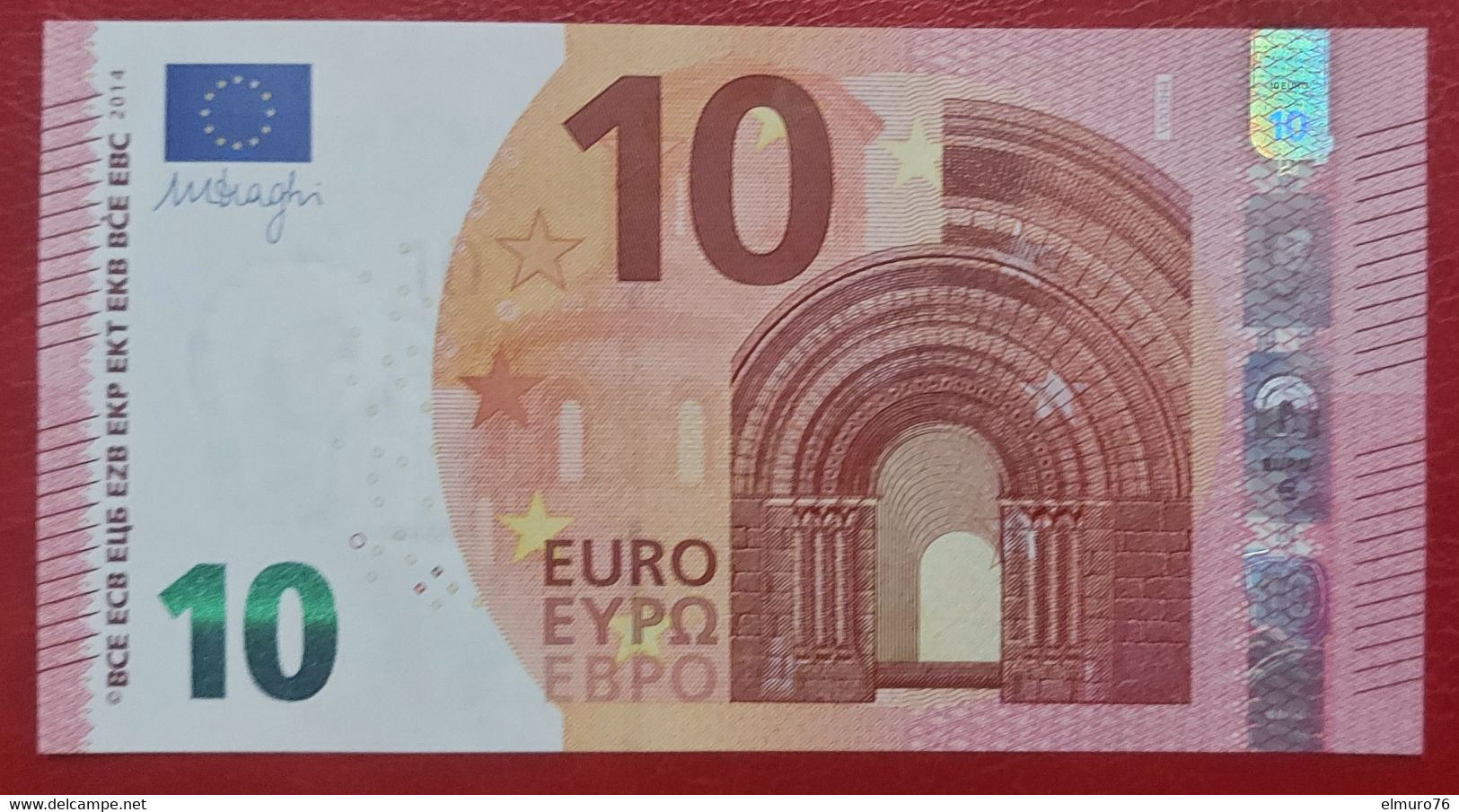 10 Euro V003H4 Spain Draghi Serie VA Perfect UNC - 10 Euro