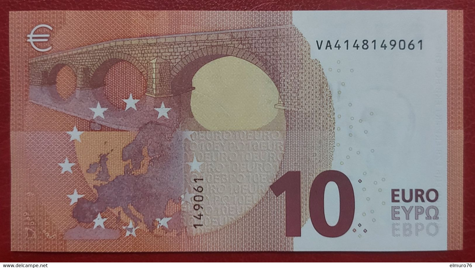 10 Euro V003H4 Spain Draghi Serie VA Perfect UNC - 10 Euro