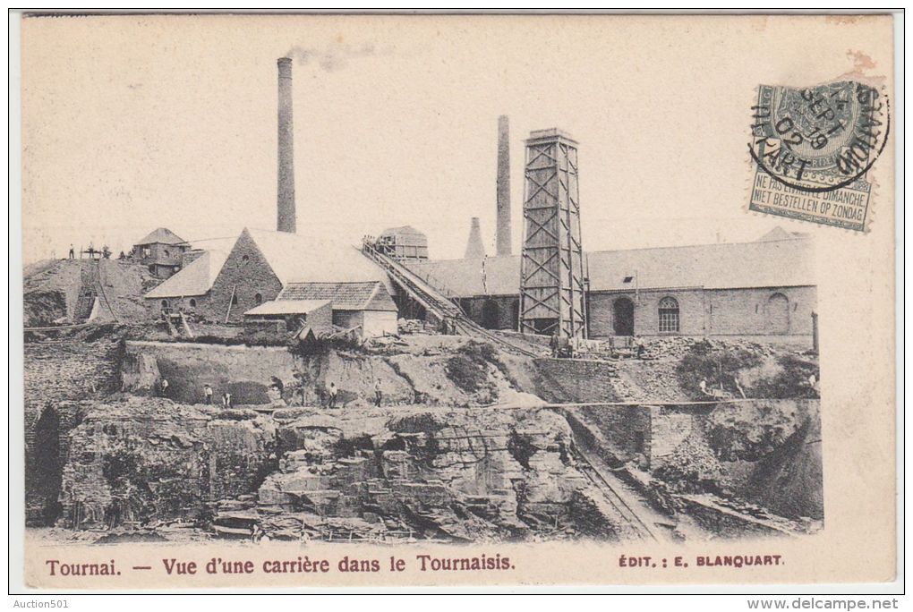 25118g  CARRIERE Dans Le TOURNAISIS - Tournais - 1902 - Tournai