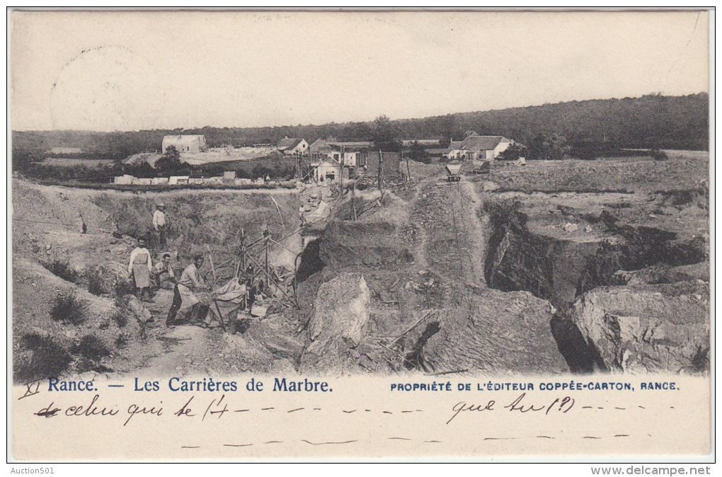 25121g  CARRIERES De MABRE - Rance - 1903 - Sivry-Rance