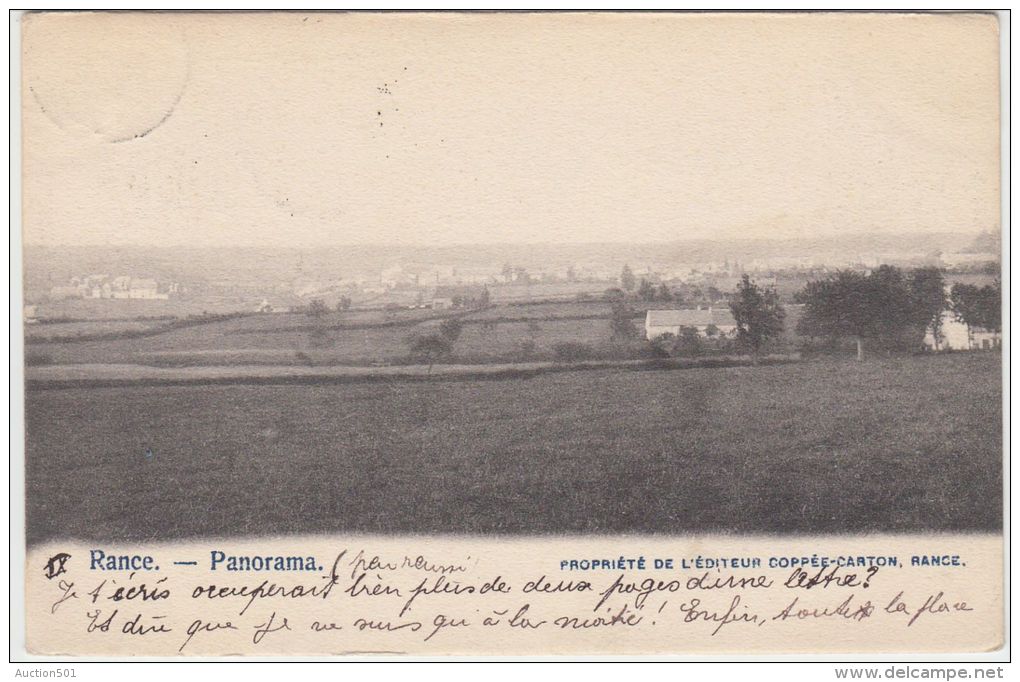 25165g  CHAMPS De CULTURE - PANORAMA - Rance - 1903 - Sivry-Rance