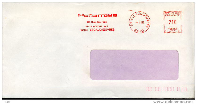 EMA Havas P-71475 PENARROYA,Société Minière Et Métallurgique De Peñarroya,59 Escaudoeuvres,Nord,lettre 4.7.1984 - Otros & Sin Clasificación