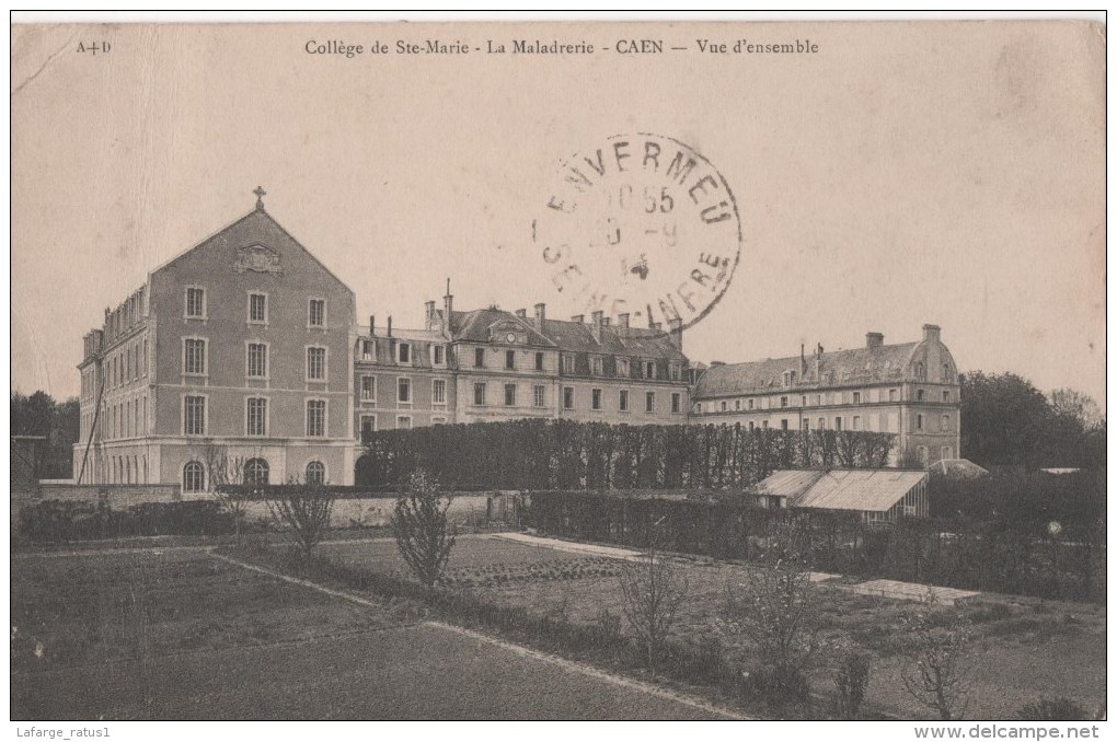 College De Ste Marie La Maladerie Caen Vue D Ensemble Pli En Haut Coin Gauche - Caen