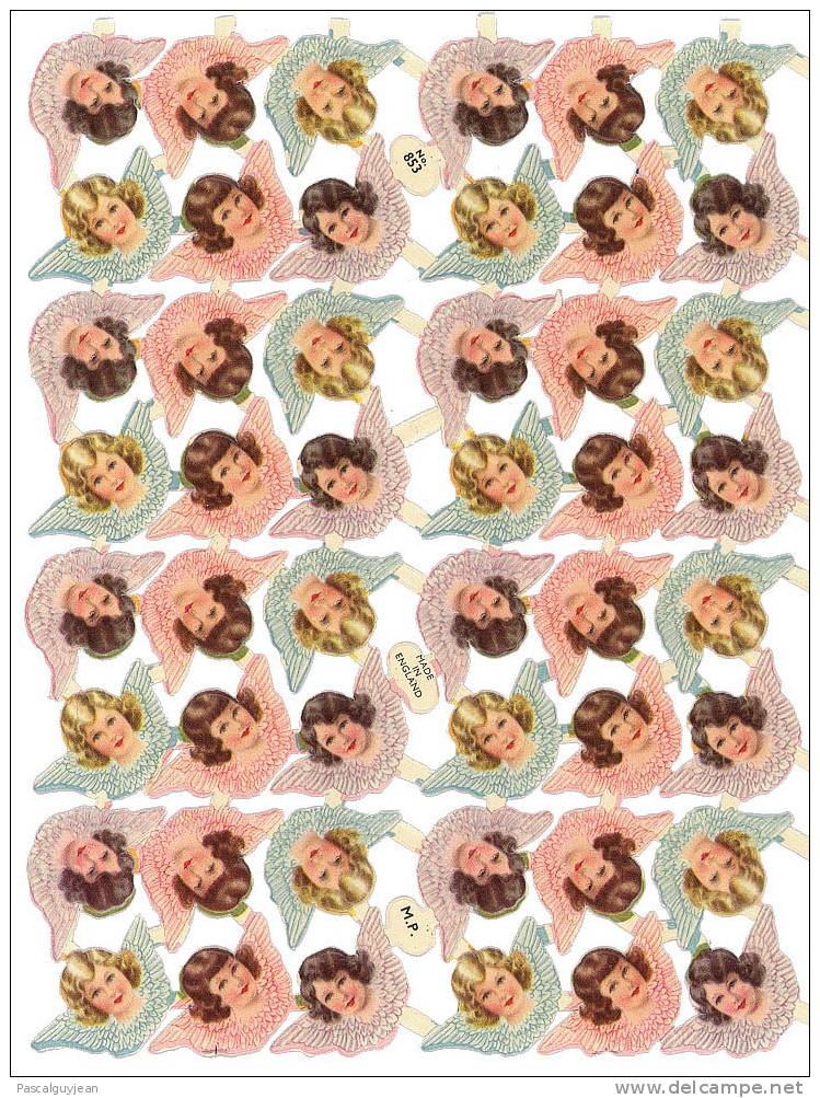 PLANCHE DE 48 DECOUPIS ANGES - Angels Die-cut - Anges