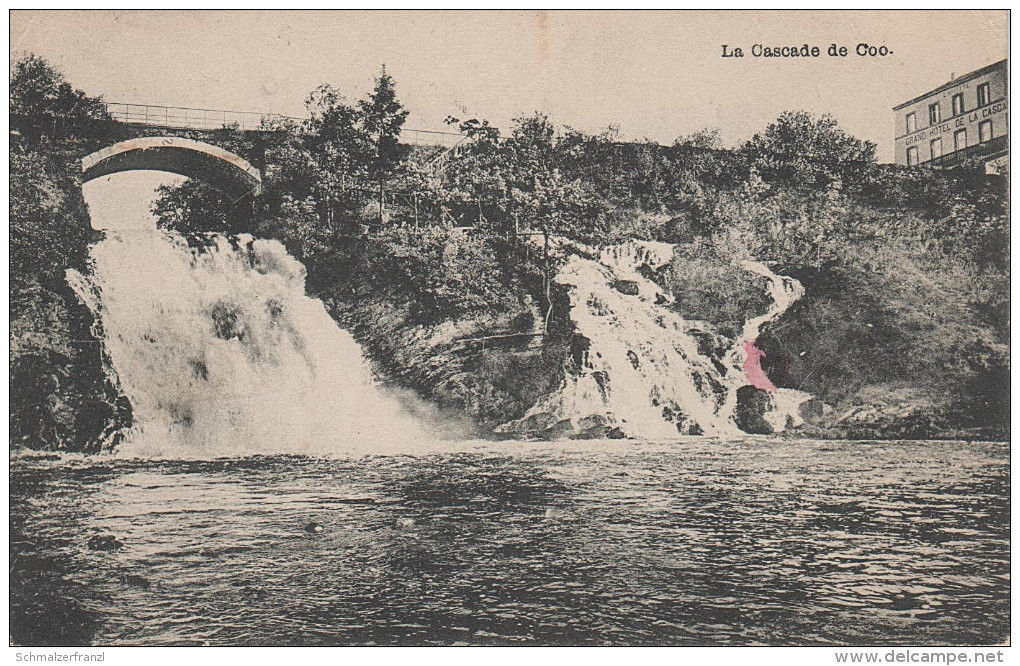 CPA - AK Coo La Cascade Hotel Amel Wasserfall Brücke Bei Trois Ponts Lüttich Liege Malmedy Spa Verviers Belgien Belgique - Trois-Ponts