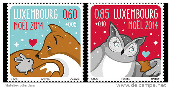 Luxemburg / Luxembourg - MNH / Postfris - Complete Set Kerstmis 2014 - Neufs